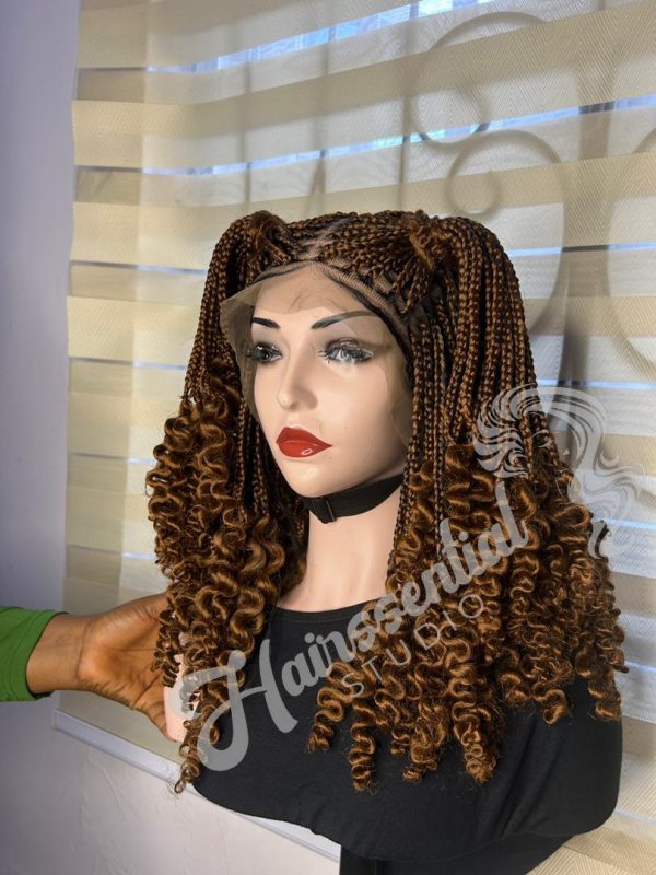 Medium braided Curly wig - Image 3